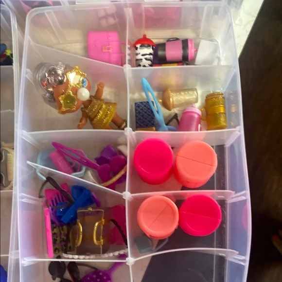 Bundle of L.O.L. Surprise! Pink and Blue Dolls with Accessories - Picture 4 of 10